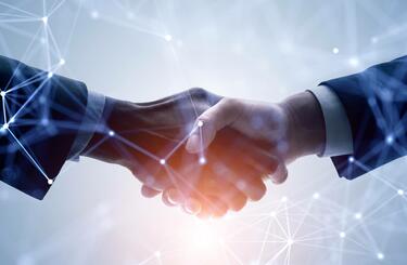 Shaking hands Business hands shaking on good quality