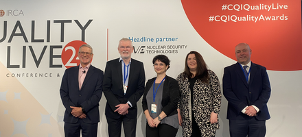 Five panelists for the Quality Live session Setting the tone for quality safety and compliance