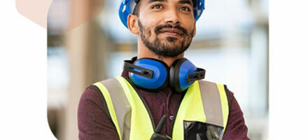 Quality Engineer wearing PPE Quality Engineer wearing PPE